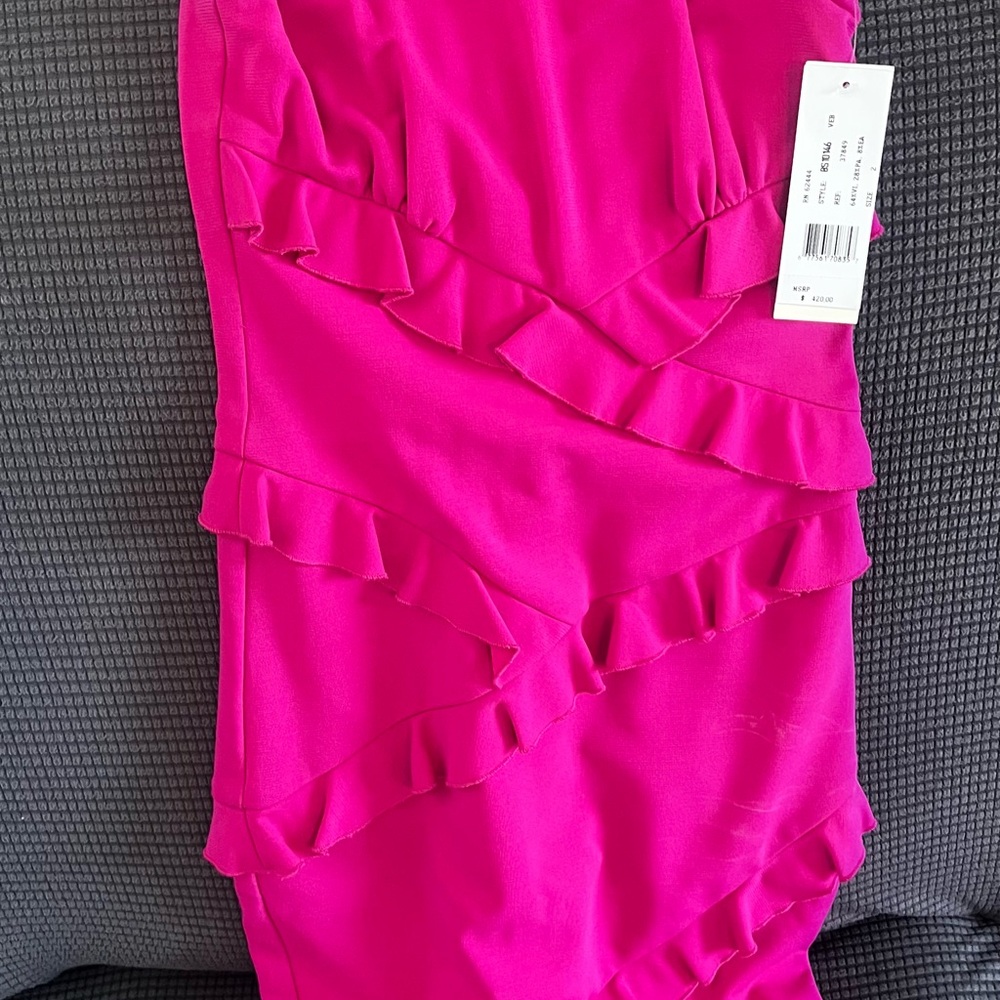 Vibrant Pink Ruffle Skirt - Picture 4 of 4
